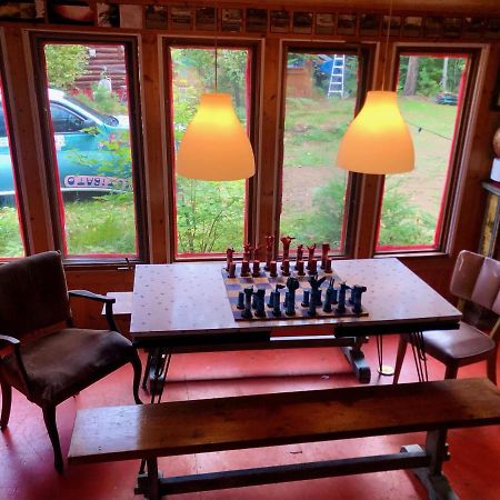 Chalet En Bois Rond Mauricie Saint-Alexis-des-Monts Exteriör bild