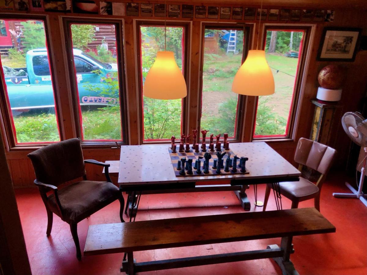 Chalet En Bois Rond Mauricie Saint-Alexis-des-Monts Exteriör bild